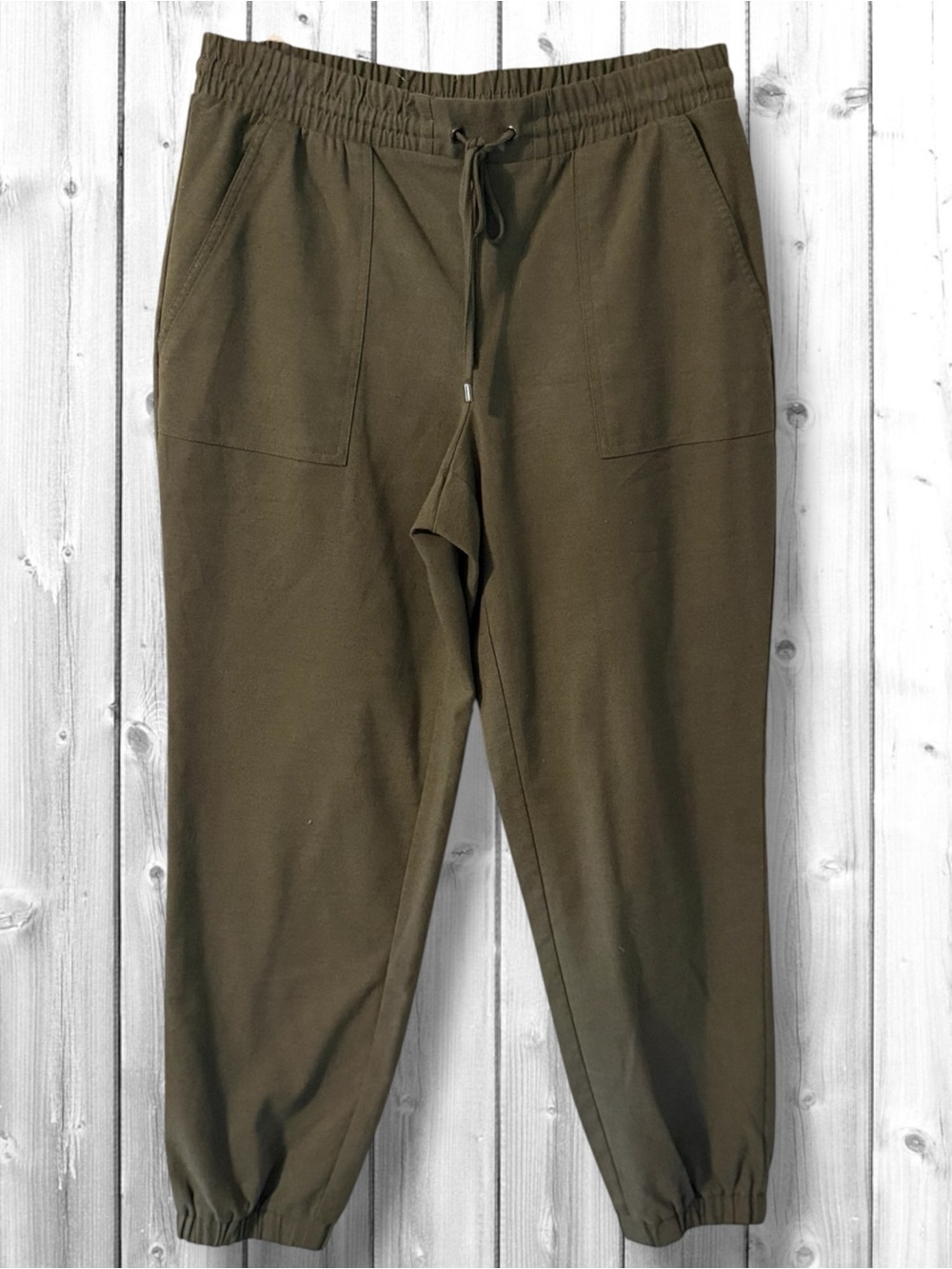 🌼Nine West Olive Green Drawstring Joggers